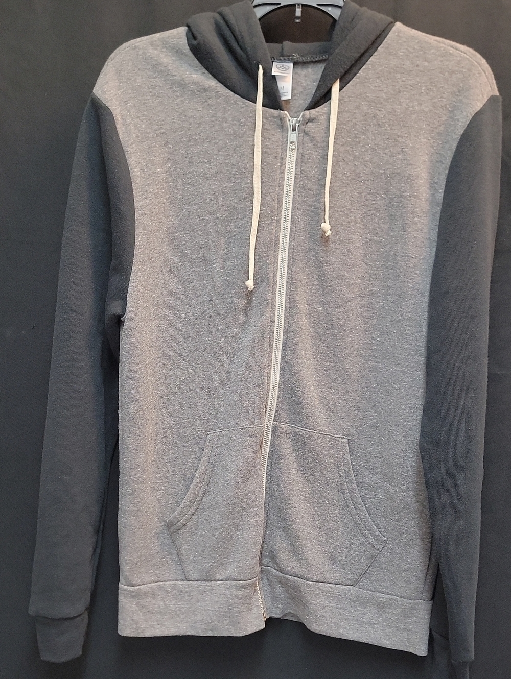 Alternative Two-Tone Gray Full-Zip Hoodie